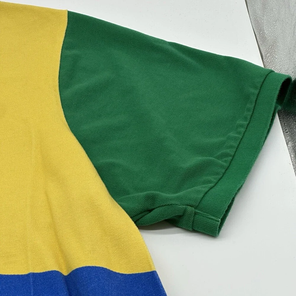 Polo Ralph Lauren Men's Size 4XB Colorblock Beach Volley 1967 Graphic Polo Shirt